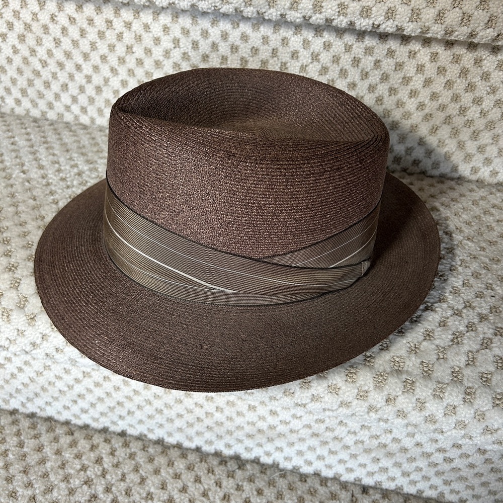 Vintage Men’s Stetson Medalist Straw Fedora